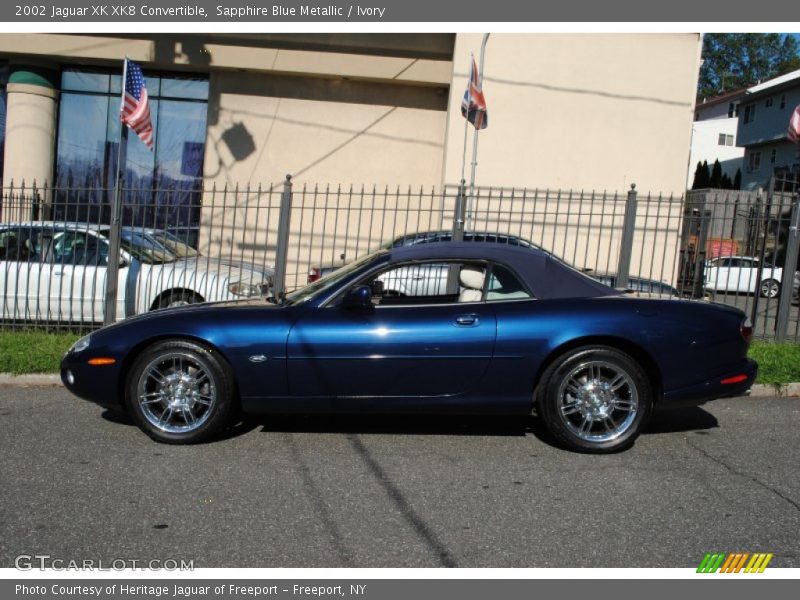 Sapphire Blue Metallic / Ivory 2002 Jaguar XK XK8 Convertible