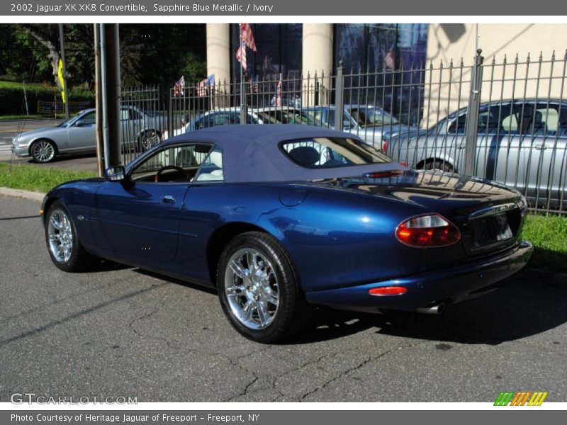 Sapphire Blue Metallic / Ivory 2002 Jaguar XK XK8 Convertible