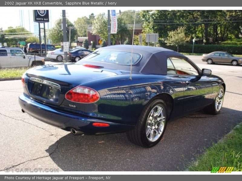 Sapphire Blue Metallic / Ivory 2002 Jaguar XK XK8 Convertible