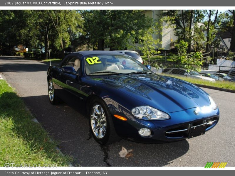 Sapphire Blue Metallic / Ivory 2002 Jaguar XK XK8 Convertible