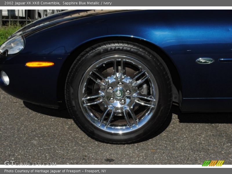 Sapphire Blue Metallic / Ivory 2002 Jaguar XK XK8 Convertible