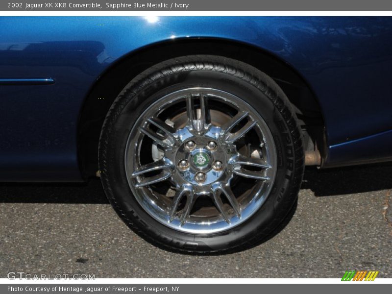 Sapphire Blue Metallic / Ivory 2002 Jaguar XK XK8 Convertible