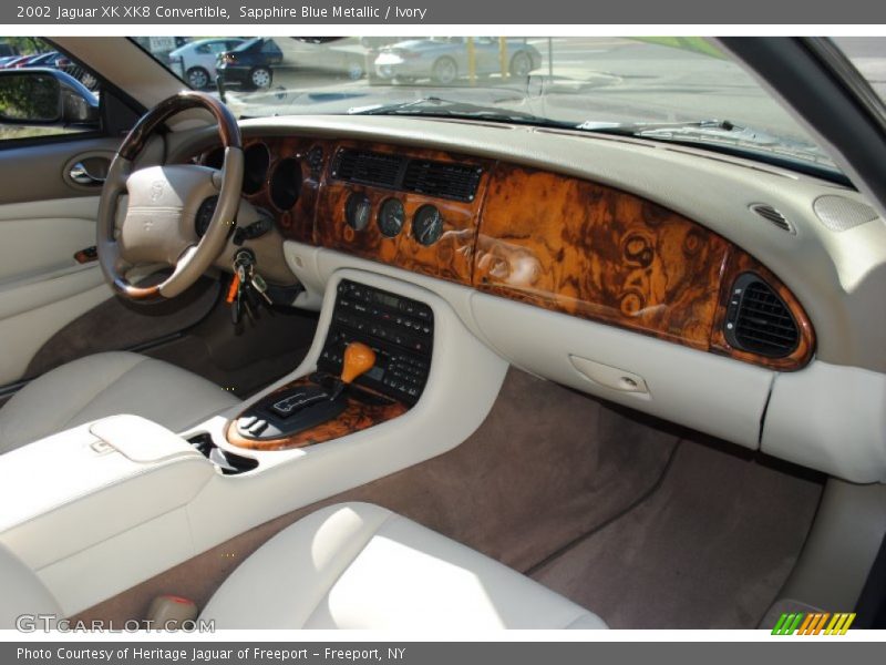 Sapphire Blue Metallic / Ivory 2002 Jaguar XK XK8 Convertible