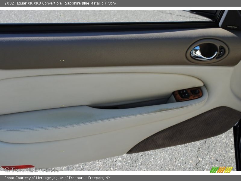 Sapphire Blue Metallic / Ivory 2002 Jaguar XK XK8 Convertible