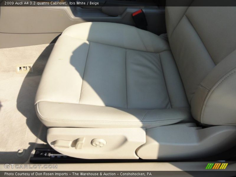 Ibis White / Beige 2009 Audi A4 3.2 quattro Cabriolet