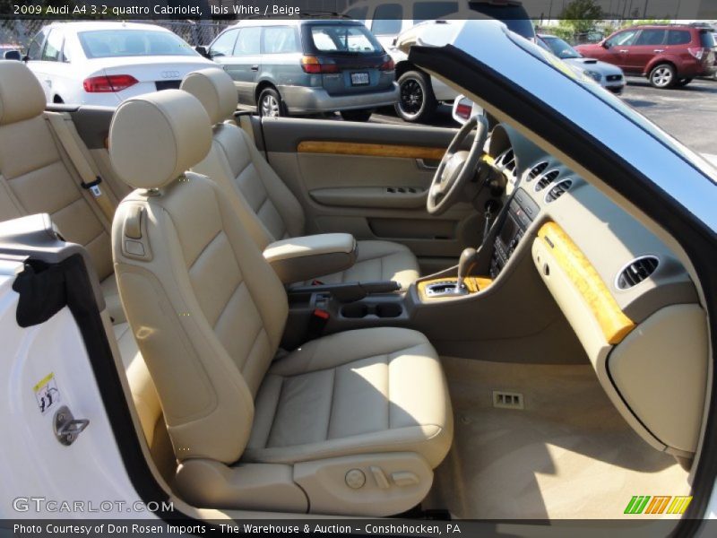  2009 A4 3.2 quattro Cabriolet Beige Interior