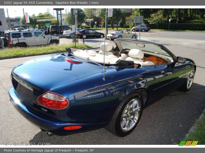 Sapphire Blue Metallic / Ivory 2002 Jaguar XK XK8 Convertible