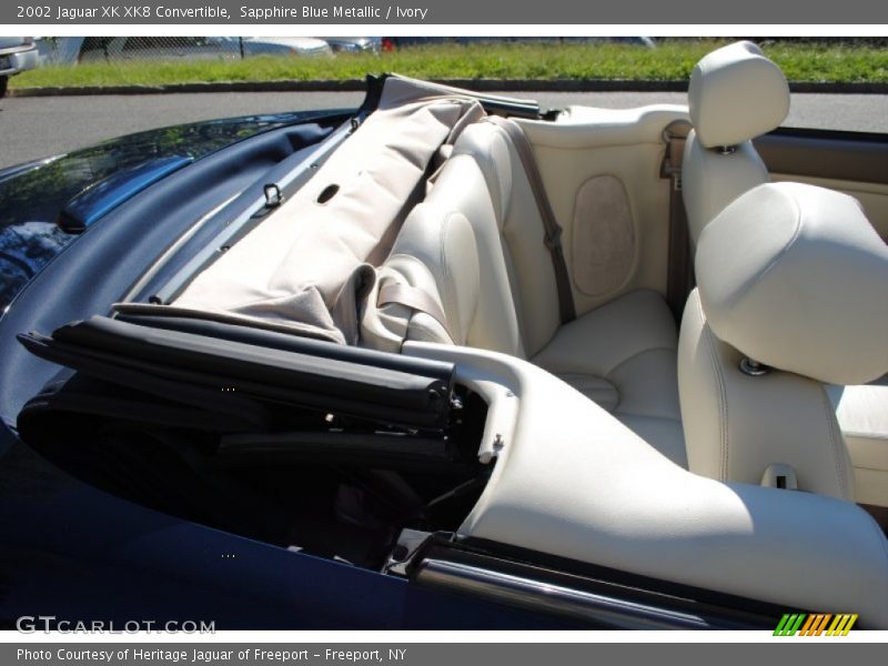 Sapphire Blue Metallic / Ivory 2002 Jaguar XK XK8 Convertible