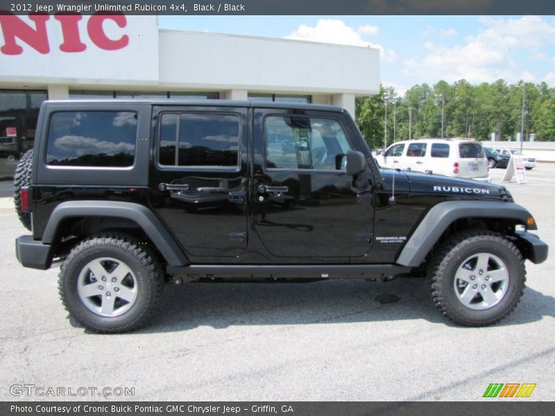 Black / Black 2012 Jeep Wrangler Unlimited Rubicon 4x4