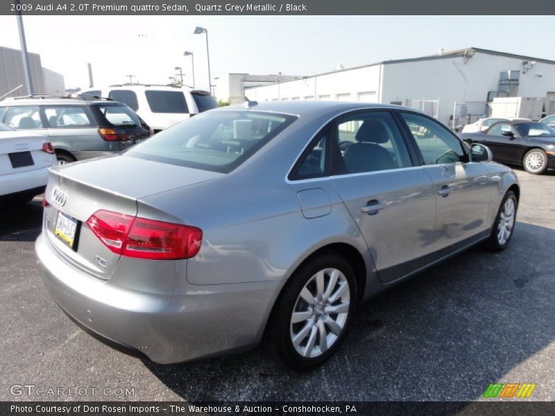 Quartz Grey Metallic / Black 2009 Audi A4 2.0T Premium quattro Sedan