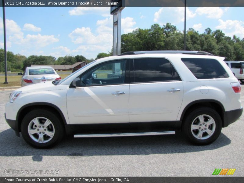 White Diamond Tintcoat / Light Titanium 2011 GMC Acadia SLE