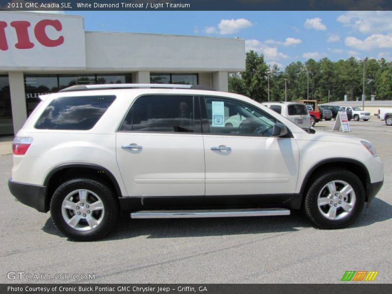 White Diamond Tintcoat / Light Titanium 2011 GMC Acadia SLE
