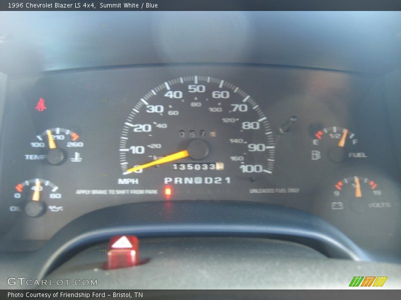  1996 Blazer LS 4x4 LS 4x4 Gauges