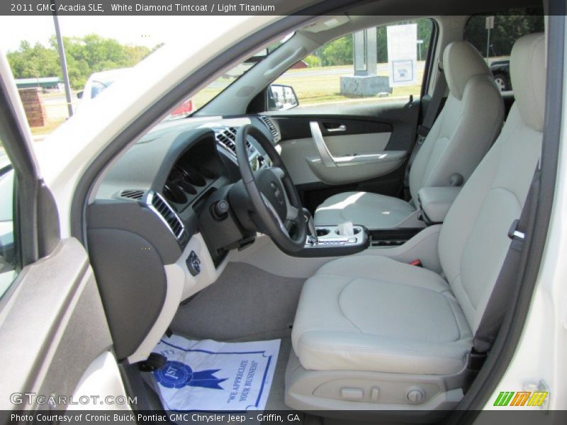White Diamond Tintcoat / Light Titanium 2011 GMC Acadia SLE