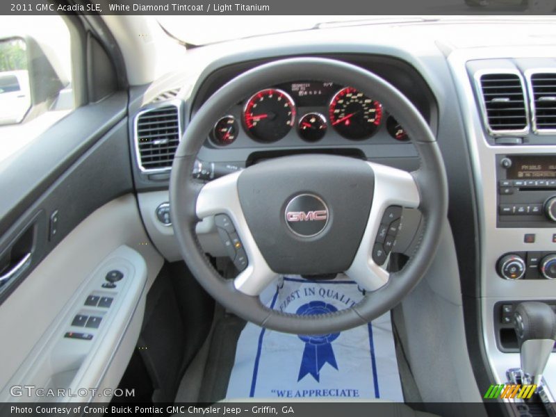 White Diamond Tintcoat / Light Titanium 2011 GMC Acadia SLE