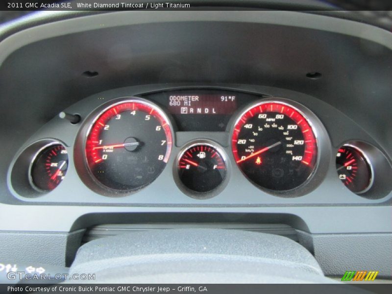 White Diamond Tintcoat / Light Titanium 2011 GMC Acadia SLE