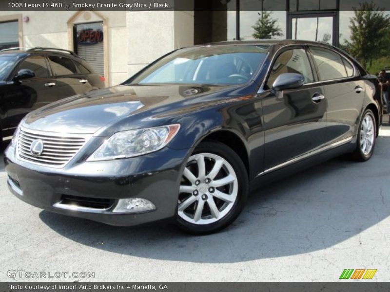 Smokey Granite Gray Mica / Black 2008 Lexus LS 460 L