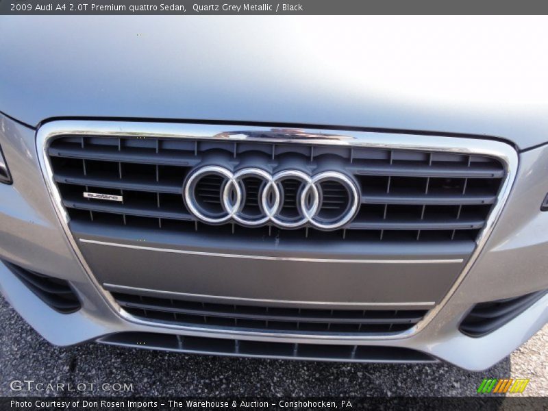 Quartz Grey Metallic / Black 2009 Audi A4 2.0T Premium quattro Sedan