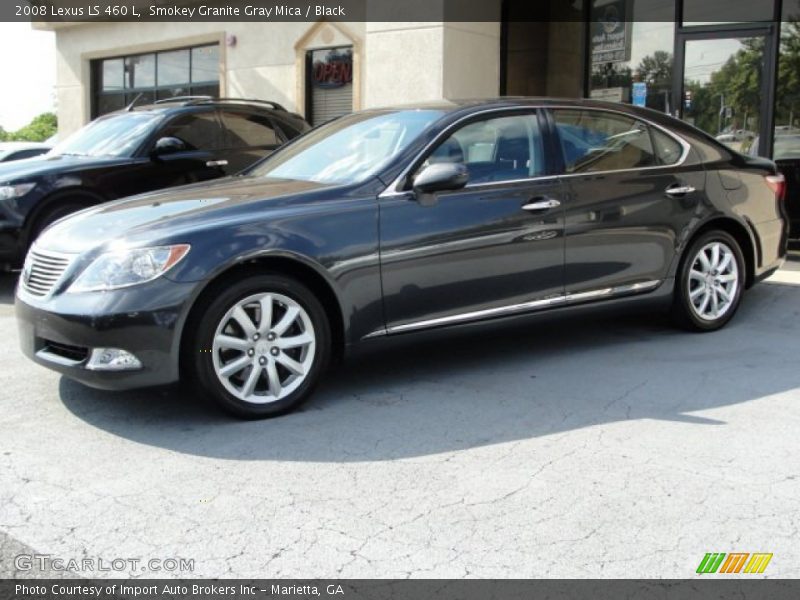Smokey Granite Gray Mica / Black 2008 Lexus LS 460 L