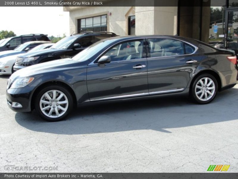 Smokey Granite Gray Mica / Black 2008 Lexus LS 460 L