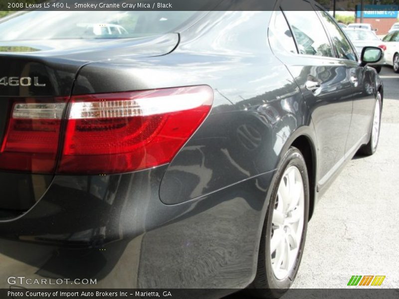 Smokey Granite Gray Mica / Black 2008 Lexus LS 460 L
