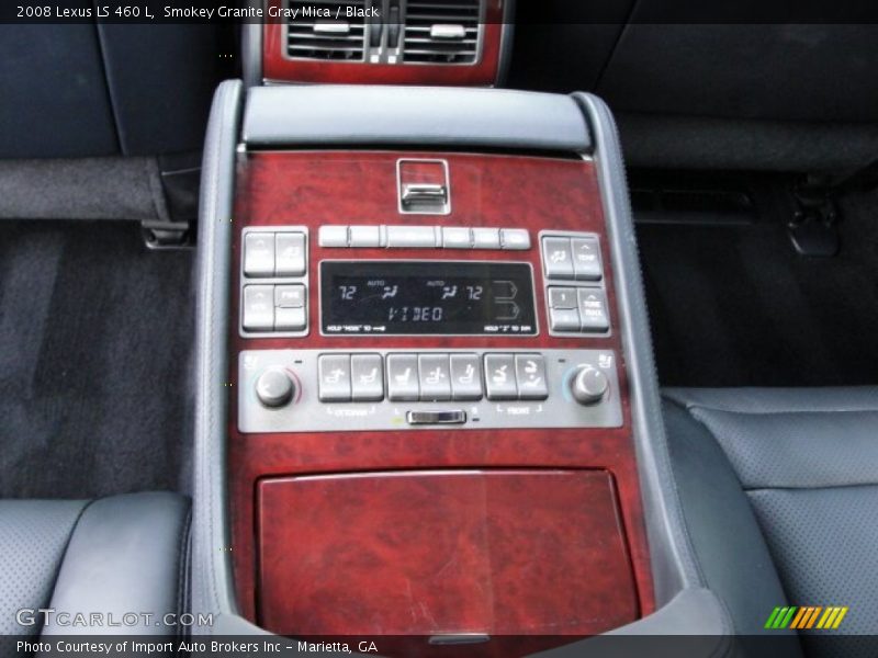 Smokey Granite Gray Mica / Black 2008 Lexus LS 460 L
