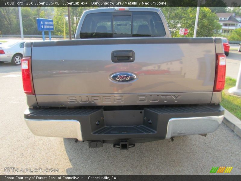Dark Shadow Grey Metallic / Medium Stone 2008 Ford F250 Super Duty XLT SuperCab 4x4
