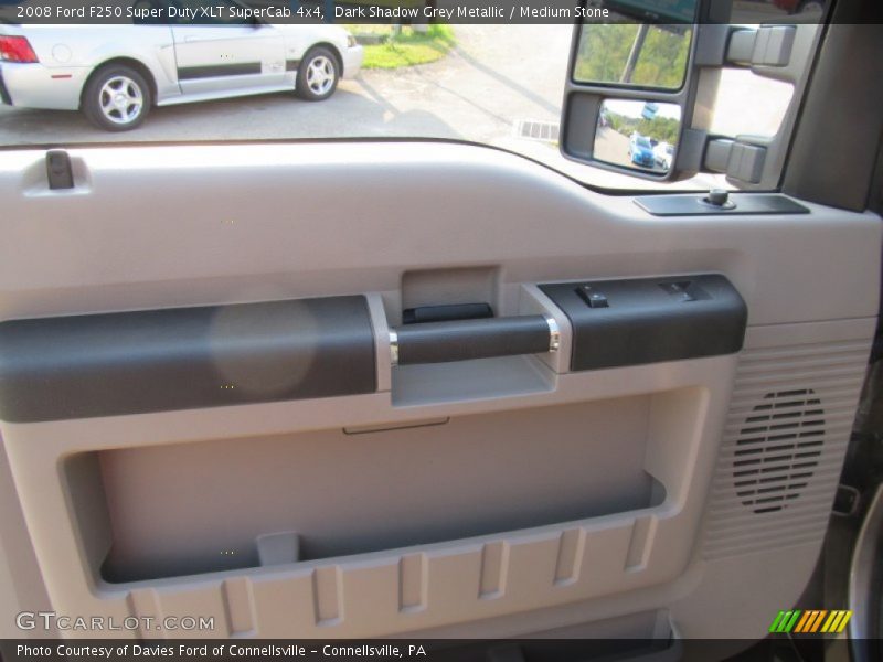 Dark Shadow Grey Metallic / Medium Stone 2008 Ford F250 Super Duty XLT SuperCab 4x4