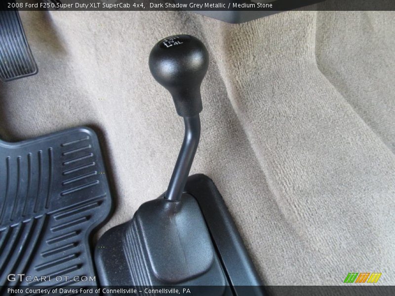 Dark Shadow Grey Metallic / Medium Stone 2008 Ford F250 Super Duty XLT SuperCab 4x4