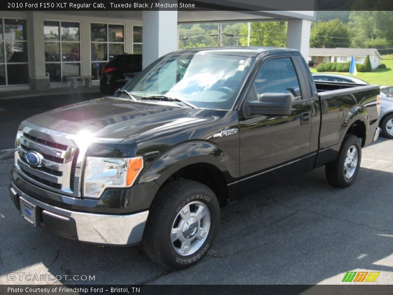 Tuxedo Black / Medium Stone 2010 Ford F150 XLT Regular Cab