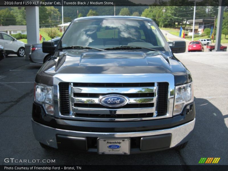 Tuxedo Black / Medium Stone 2010 Ford F150 XLT Regular Cab