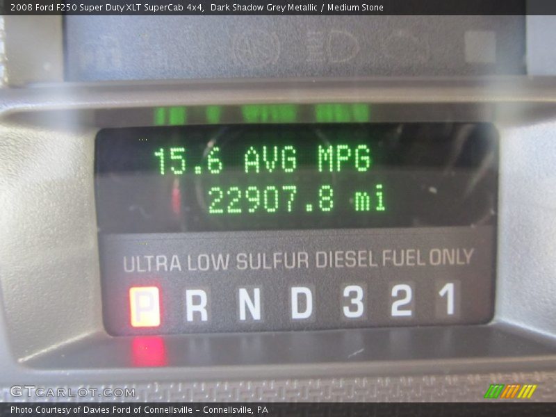 Dark Shadow Grey Metallic / Medium Stone 2008 Ford F250 Super Duty XLT SuperCab 4x4