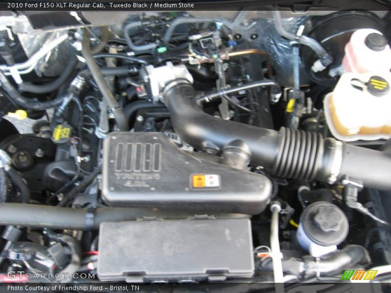 Tuxedo Black / Medium Stone 2010 Ford F150 XLT Regular Cab