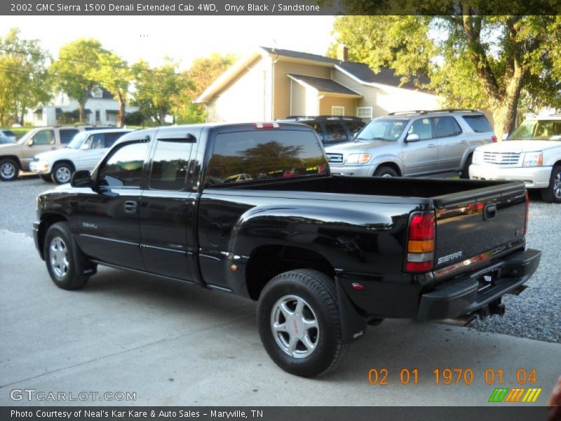 Onyx Black / Sandstone 2002 GMC Sierra 1500 Denali Extended Cab 4WD