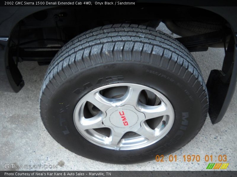 Onyx Black / Sandstone 2002 GMC Sierra 1500 Denali Extended Cab 4WD