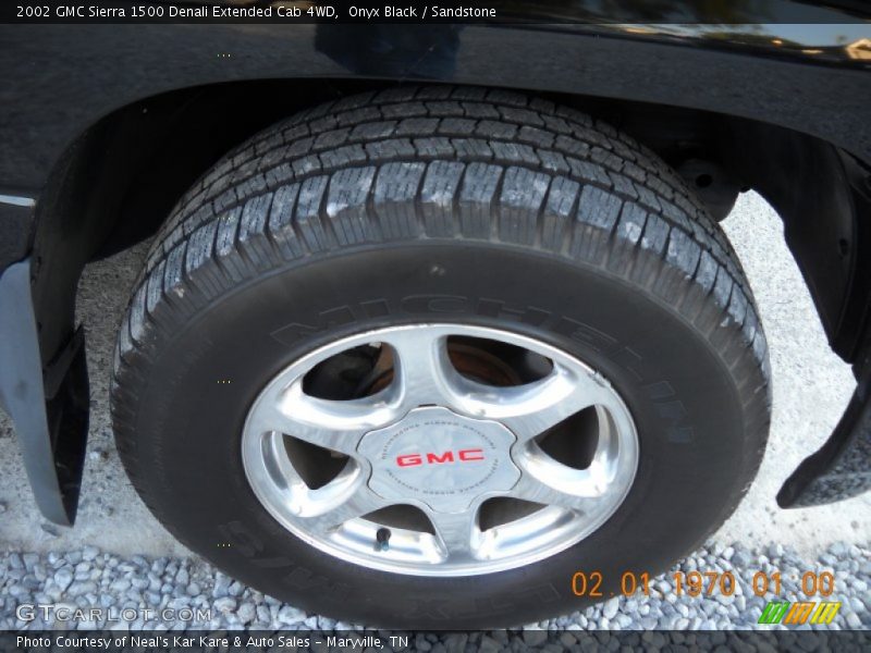 Onyx Black / Sandstone 2002 GMC Sierra 1500 Denali Extended Cab 4WD