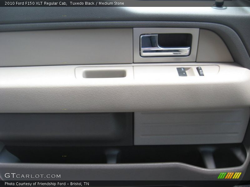 Tuxedo Black / Medium Stone 2010 Ford F150 XLT Regular Cab