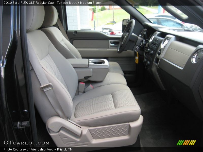 Tuxedo Black / Medium Stone 2010 Ford F150 XLT Regular Cab