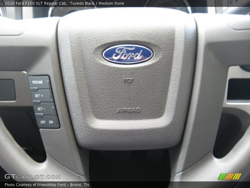 Tuxedo Black / Medium Stone 2010 Ford F150 XLT Regular Cab
