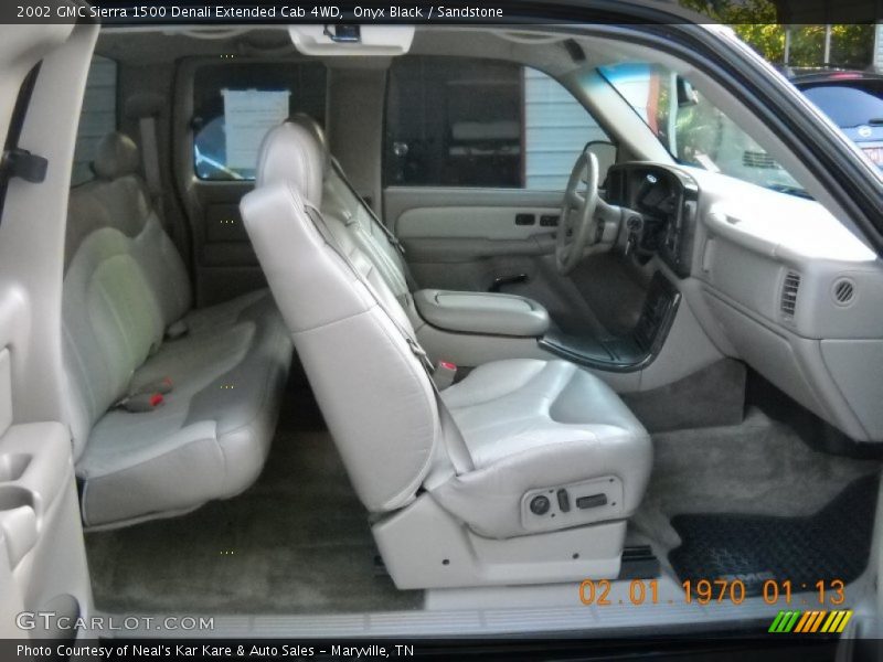 Onyx Black / Sandstone 2002 GMC Sierra 1500 Denali Extended Cab 4WD