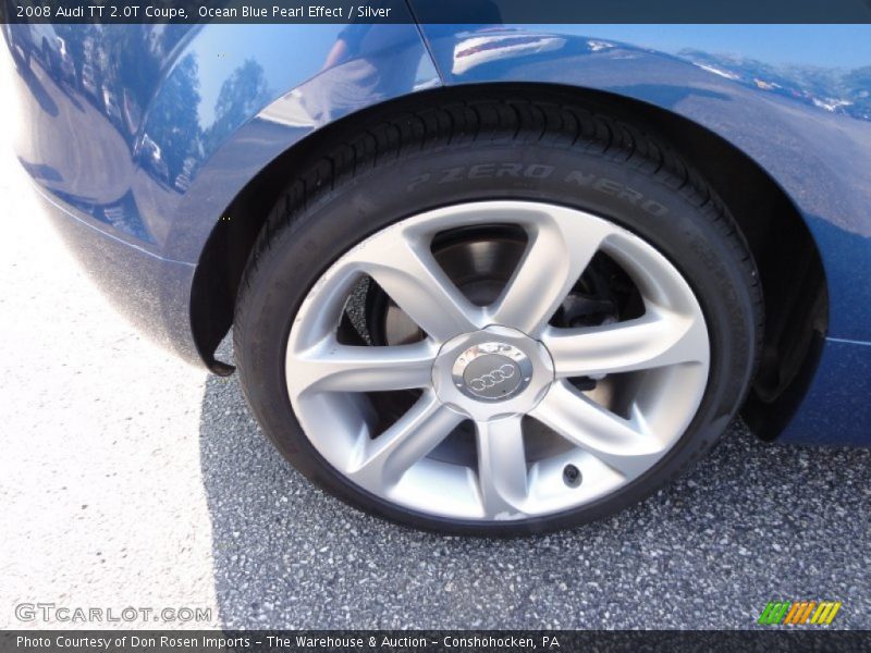 Ocean Blue Pearl Effect / Silver 2008 Audi TT 2.0T Coupe