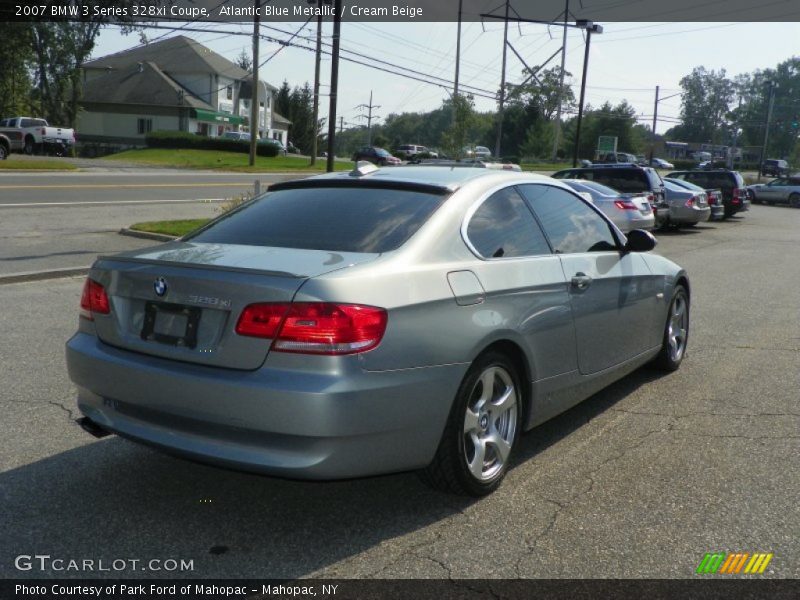 Atlantic Blue Metallic / Cream Beige 2007 BMW 3 Series 328xi Coupe