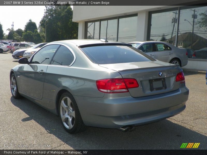 Atlantic Blue Metallic / Cream Beige 2007 BMW 3 Series 328xi Coupe