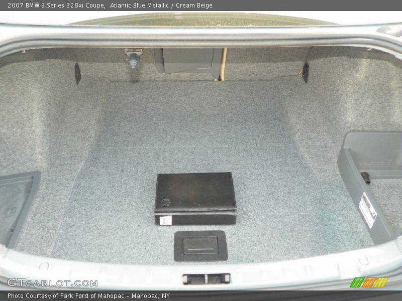 Atlantic Blue Metallic / Cream Beige 2007 BMW 3 Series 328xi Coupe