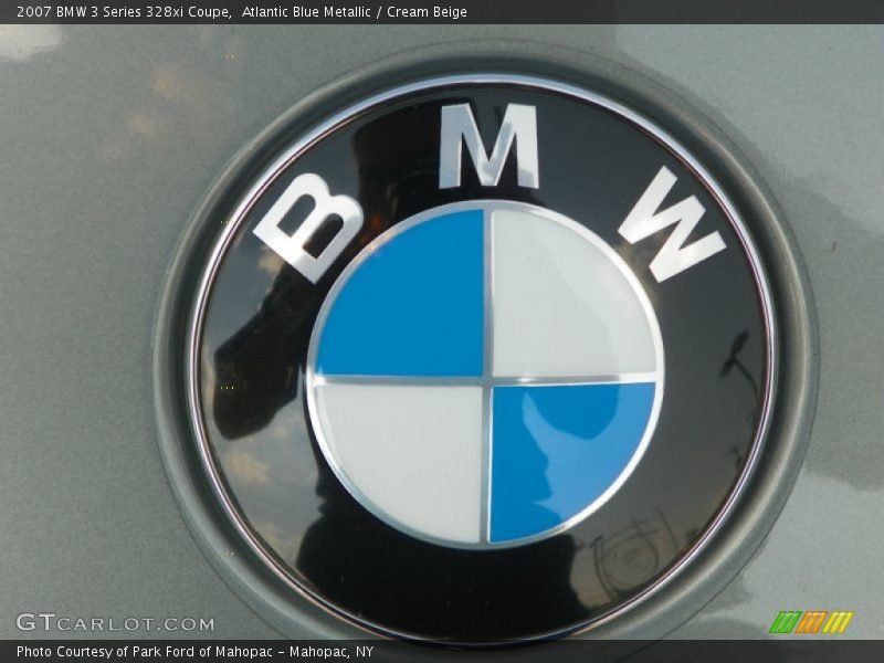 Atlantic Blue Metallic / Cream Beige 2007 BMW 3 Series 328xi Coupe
