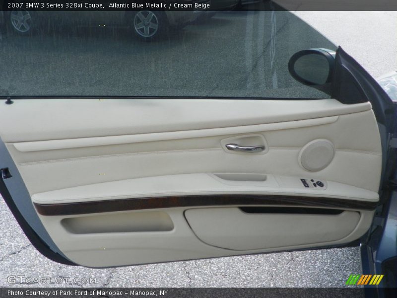 Atlantic Blue Metallic / Cream Beige 2007 BMW 3 Series 328xi Coupe