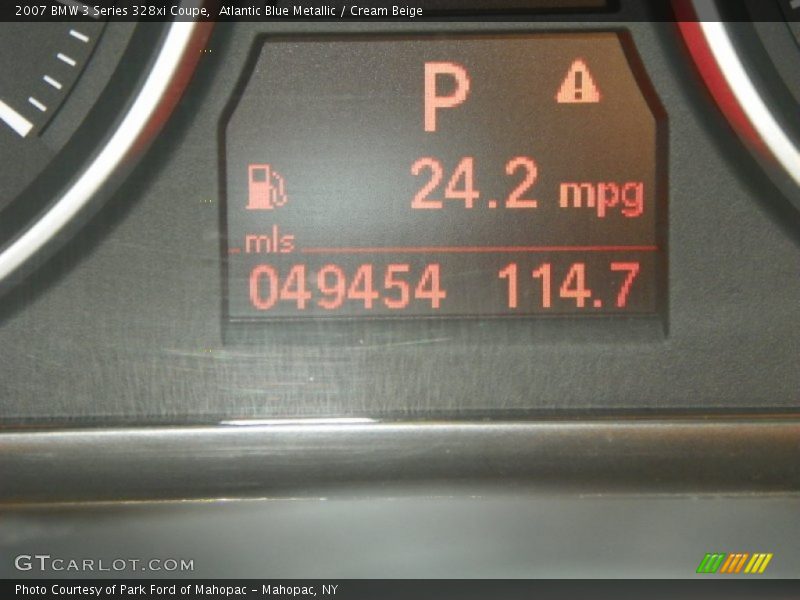 Atlantic Blue Metallic / Cream Beige 2007 BMW 3 Series 328xi Coupe