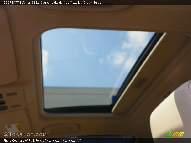 Atlantic Blue Metallic / Cream Beige 2007 BMW 3 Series 328xi Coupe