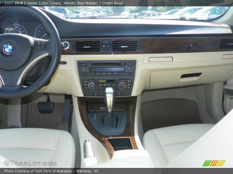 Atlantic Blue Metallic / Cream Beige 2007 BMW 3 Series 328xi Coupe