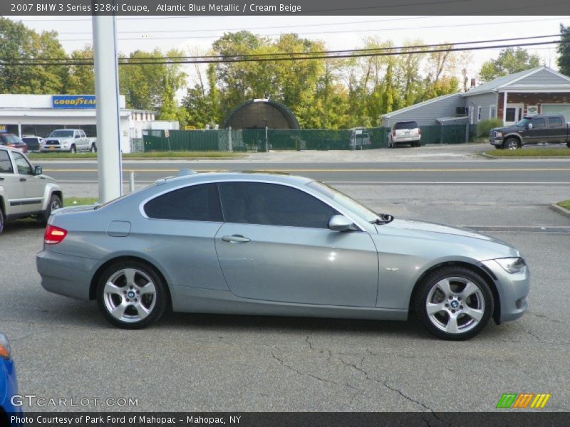 Atlantic Blue Metallic / Cream Beige 2007 BMW 3 Series 328xi Coupe